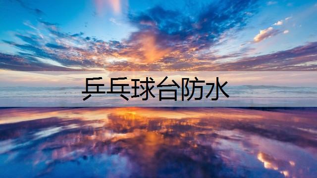 乒乓球台防水